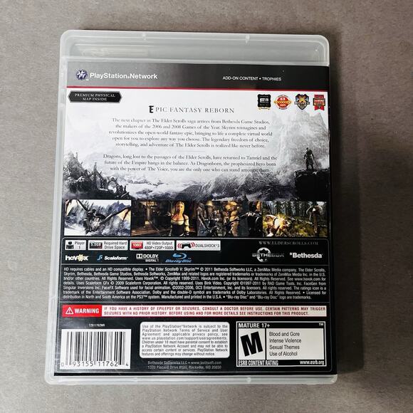 The Elder Scrolls V: Skyrim (PlayStation 3, 2011) - Picture 2 of 4